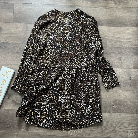 Zara Leopard Shirt Dress - Picture 5 of 5